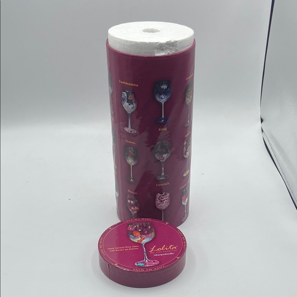 Lolita Shopaholic Multicolor Wine Glass - Picture 6 of 8